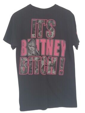 Britney Spears T Shirt Y2K Blackout Music It's Britney B*tch Size M